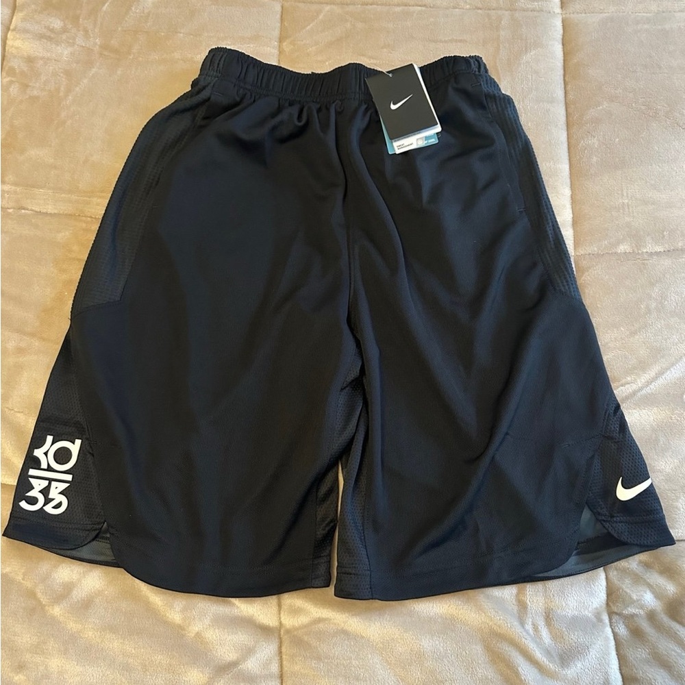 Nike KD Kevin Durant Black Striped Athletic Basketball Shorts Y-XL New With Tag